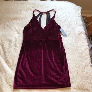 Burgundy Velvet formal dress